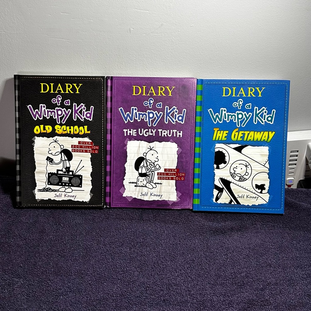 Diary of a Wimpy Kid Book Set - Black, Purple, Blue